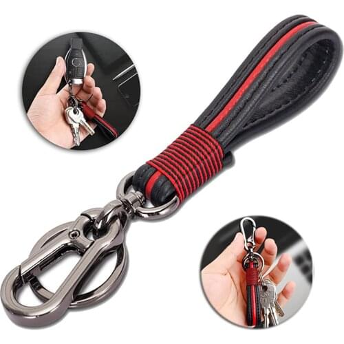 Premium Leather Valet Keychain Handmade Genuine Leather Car Key Chain Key Ring for Men Women in Gift Box fit Ford Toyota VW