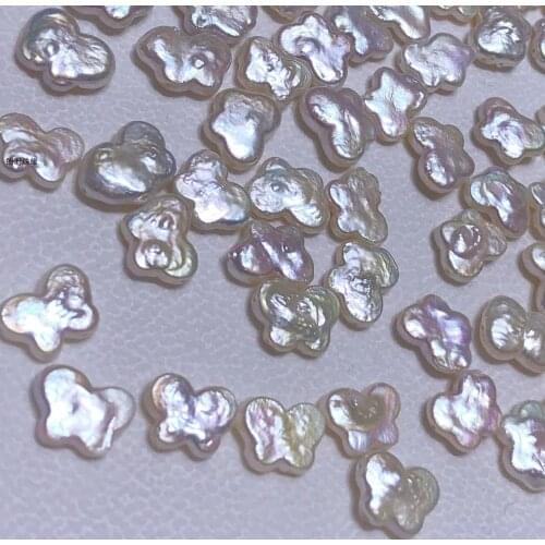 WHOLESALE Butterfly Shape 8-9mm Size Natural Real Pearls, Loose Freshwater Irregular Baroque Pearls