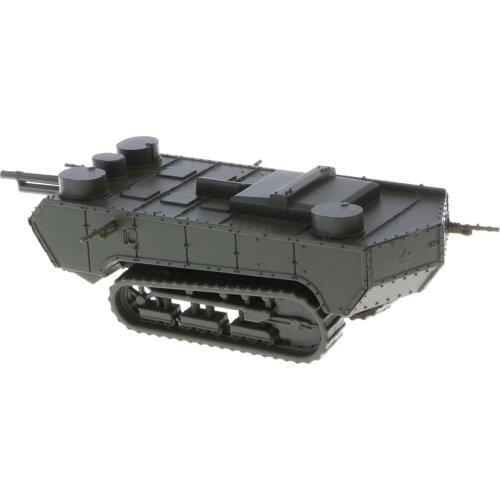 1/100 French St-Chamond Early Tank WWI Heavy Army Vehicle Model Toy for Kids Boys