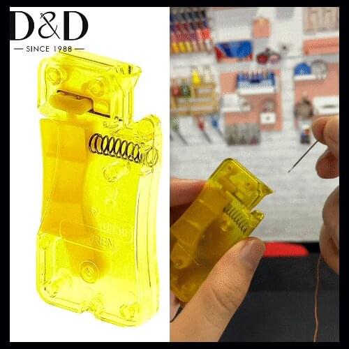 1pc Automatic Needle Threader for Hand Sewing Embroidery Plastic Wire Loop Stitch Insertion Tool DIY Needlework Sewing Supplies