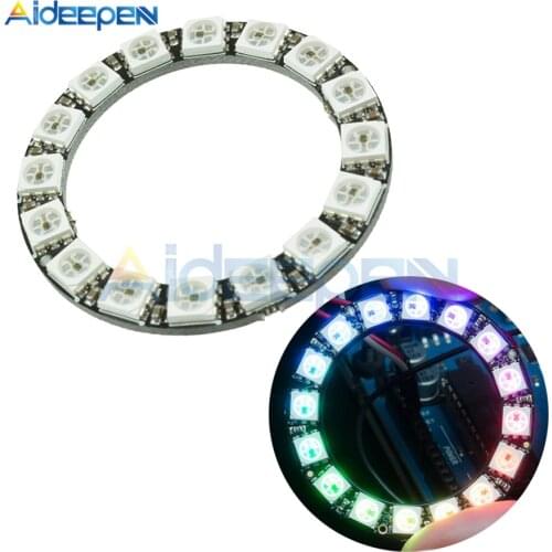16 Bit WS2812 5050 RGB LED Ring Full-color Built-in Driving Lights Round Development Board
