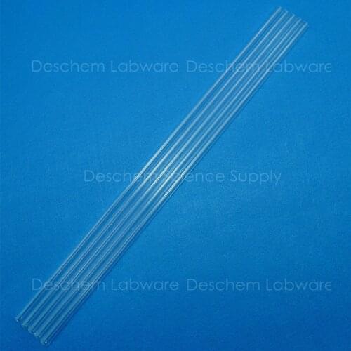 5PCS 300mm,Quartz Glass Tube,OD=10mm,Thcik=1.5mm,Made Form Fused Silica
