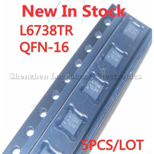 5PCS/LOT L6738TR L6738 6738 QFN16