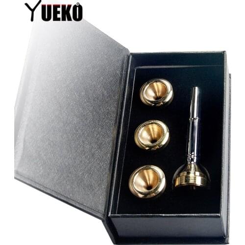 Trumpet Accessories Trumpet Mouthpiece 1-1/2C 7C 5C 3C Size Copper Gold 1 set With box Musical instrument accessories