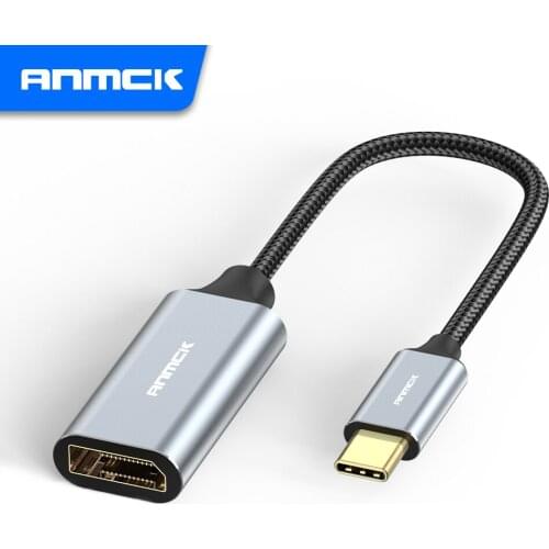 Anmck USB C to DP Adapter Cable 4K@60Hz USB 3.1 Type C Thunderbolt 3 Compatible Male to Female DP Cable For MacBook Air m1