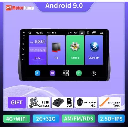 For Toyota Wish 2010-2018 Android 9.0 Car Radio Auto Stereo Navigation GPS Multimedia DVD Player Autoradio Rear View Camera 2din