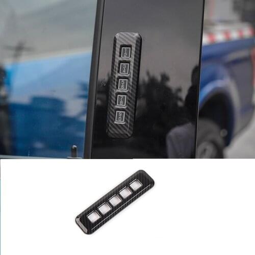For Ford F-150 F150 Raptor ABS Carbon Fiber Door Code Lock Cover Trim Frame Car Modeling Accessories 2017 2018 2019
