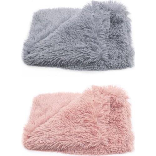 Pet Dog Cat Comforter Fluffy Fleece Blanket Soft Warm Dual Plush Fur Mat Winter