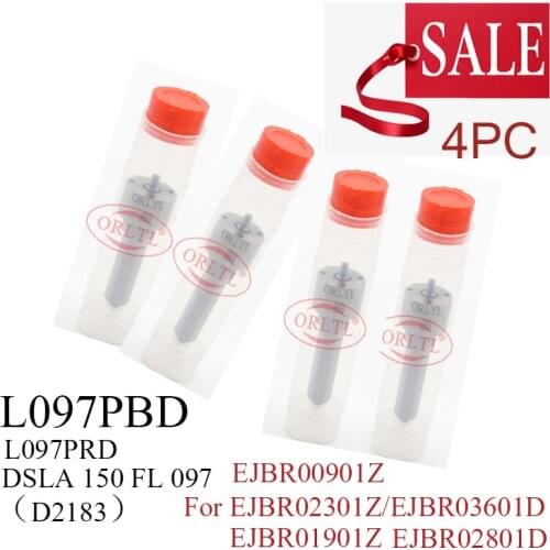 4 pieces L 097 PBD Diesel Injector Nozzle L097PBD L097PRD for EJBR03601D EJBR01901Z EJBR02301Z 33800-4X500 EJBR02801D