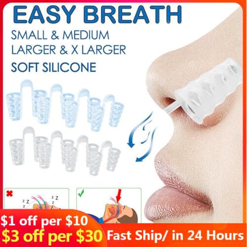 HOT SALE 8pcs Anti Snore Apnea Nose Clip Anti-Snoring Breathe Aid Stop Snore Device Sleeping Aid Equipment Stop Snoring