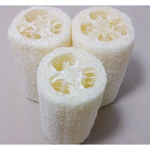 Hot 10cm Natural Loofah Bath Body Shower Sponge Scrubber Pad Household Merchandises Cutable Sponge Bathroom Accessories