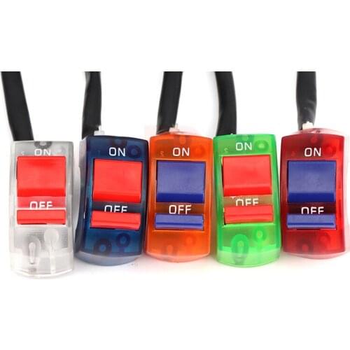 ON OFF Button Flameout for Moto Motor ATV Bike DC12V/10A Black Universal Motorcycle Handlebar Switch