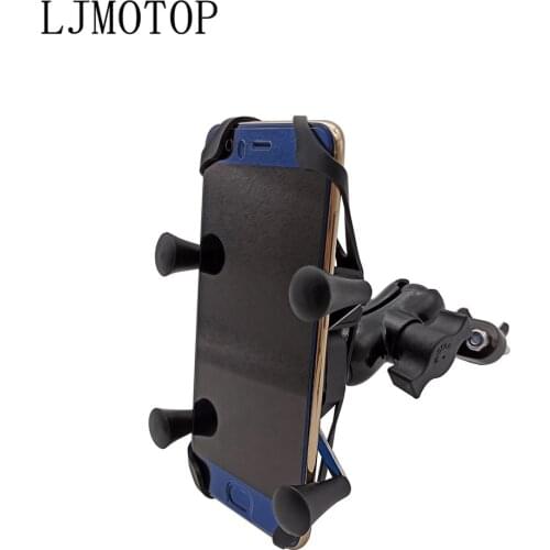 For KTM 790 990 1050 1190 1290 Adventure Super Duke R/GT Motorcycle Phone Bracket Handlebar Holder With USB Any Smartphone GPS