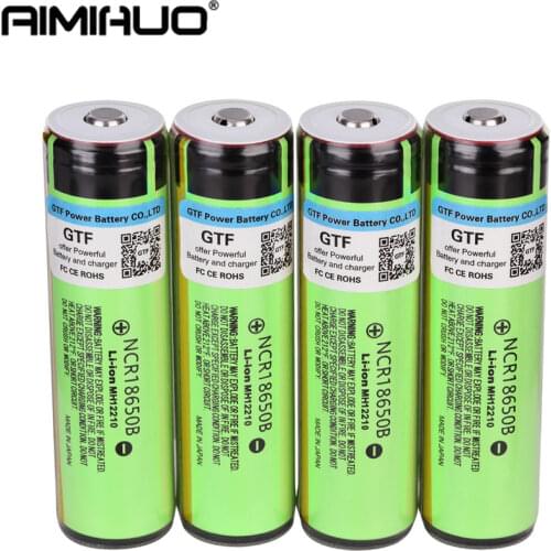 3.7V 3400mah NCR18650B Rechargeable Lithium Batteria 18650 with PCB Protected Board for Panasonic Battery for Flashlight Cells