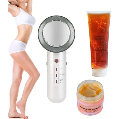 Drop Shipping 3 in 1 Ultrasound Cavitation EMS Ultrasonic Body Slimming Massager Fat Burner Galvanic Infrared Ultrasonic Therapy