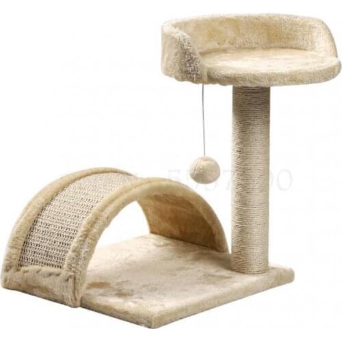 Cat climbing frame small cat nest villa cat tree sisal cat climbing column grab board all-in-one cat shelf with nest four