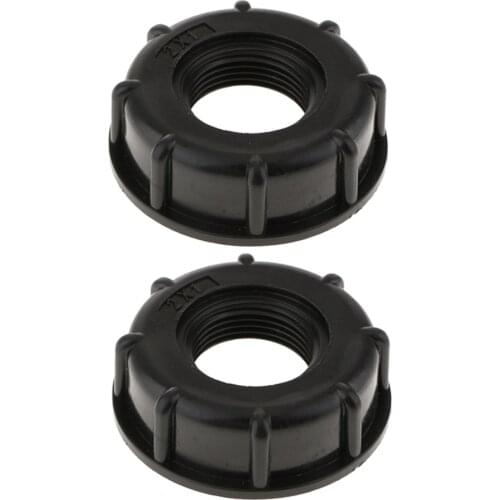 2PCS 1000L IBC Hose Water Tank Screw Pressure Reducer 60mm Coarse Thread Outlet 1In HIGH QUALITY