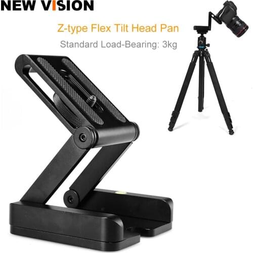 Tripod Heads Solution Photography Studio Camera Tripod Z Pan & Tilt Flex Tilt Head Aluminum Alloy for Canon Nikon DSLR