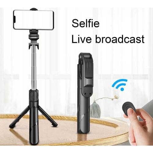 XT02 Foldable Bluetooth Remote Control Tripod Rack Selfie Stick Camera Accessory