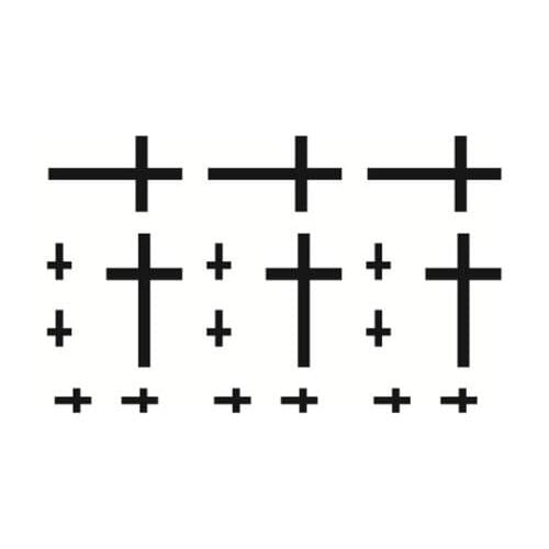 Tattoo on fingers Waterproof Temporary Tattoo Sticker small cross tattoo on finger water transfer flash tattoo fake tattoo