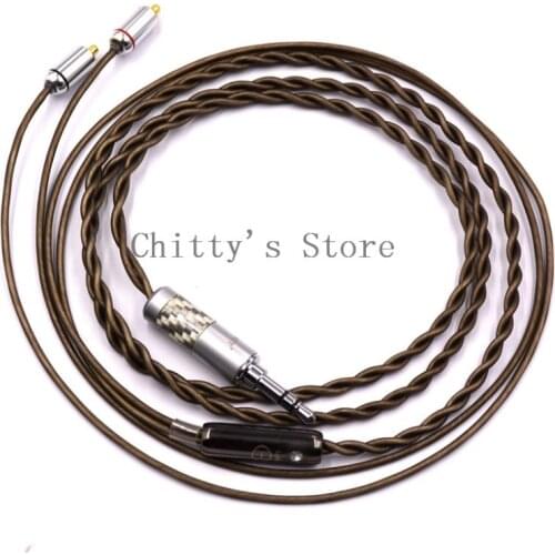 PE shielded silver plated 6N single crystal copper fever headset upgrade line MMCX se535