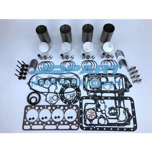 V1902 IDI overhaul rebuild kit with cylinder liner piston kit gasket kit for Kubota