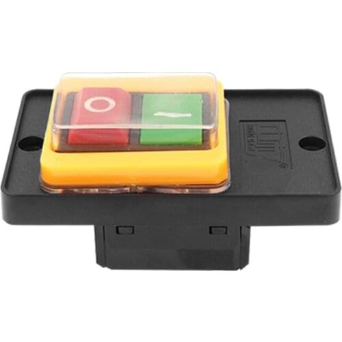 Waterproof Start Switch Button Switch 380V Press Button Bench Drill Switch 10A Drilling Machine Accessories