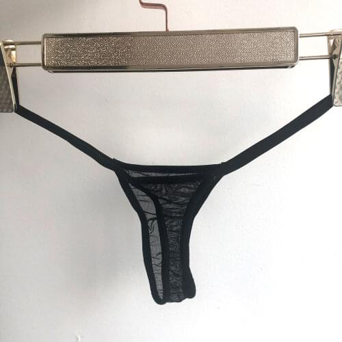 Women Mesh Thong Low Waist Transparent Panties G-String Micro Mini Woman Thong Sheer Panties See Throught Kawaii Lingerie Sexy