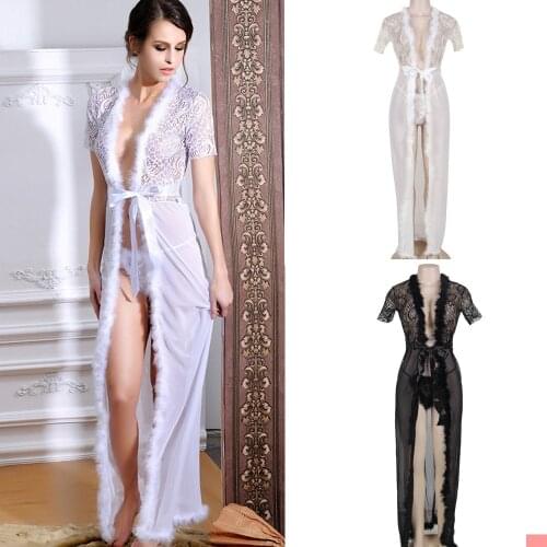 Ladies Evening Dresses Short Sleeve Lace Feather Robes for Photo Shoot Baby Shower Ruffle Women Photography Robe Custom Made