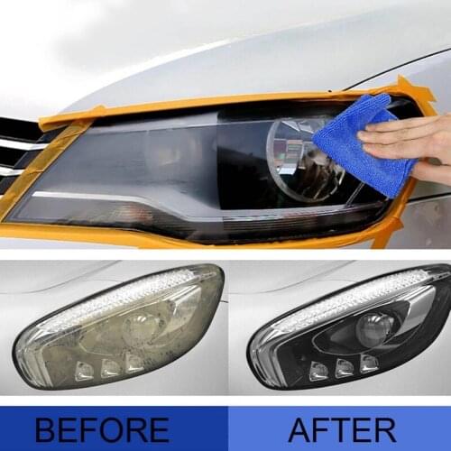 Car Headlight Care Scratch Remover Auto Head Light Polishing Refurbishment Fluid Repair Agent Cleaning Sponge 50ML/30ML/20ML