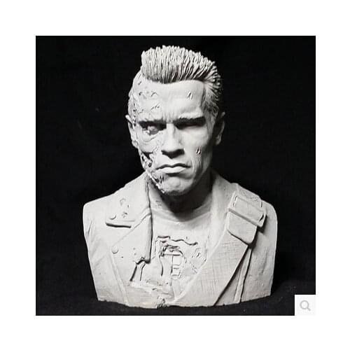 1/10 Scale terminator Arnold Schwarzenegger high 12cm width 10cm Figure Resin Bust Model resin kit Free Shipping