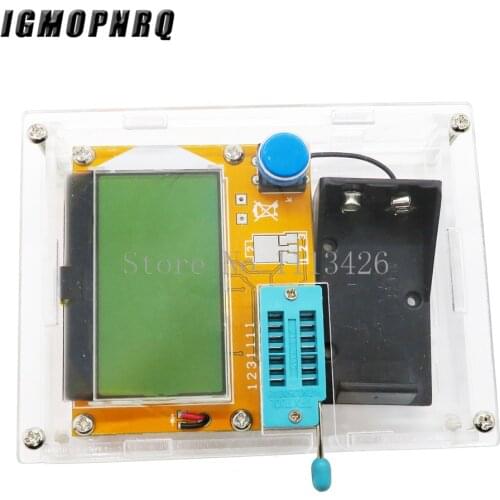 2016 Latest LCR-T4 ESR Meter Transistor Tester Diode Triode Capacitance Mos Mega328 Transistor Tester + CASE (not Battery )