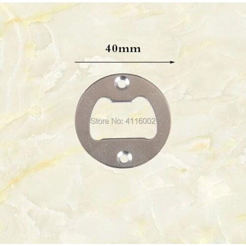 300pcs Stainless Steel Bottle Opener Part With Countersunk Holes Round Metal Strong Polished Bottle Opener Insert Parts