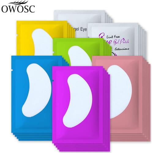 50/100PCS Wholesale Hydrogel Gel Eye Patches for Eyelash Extension Eyepads Eyelash patch Lashes Extension Mask Eyepad Makeup