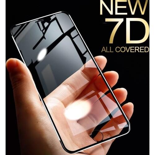 7D Aluminum Alloy Tempered Glass For iPhone 6 6S 7 Plus Full Screen Protector Protective On The For iPhone X 8 5 SE 5S Glass