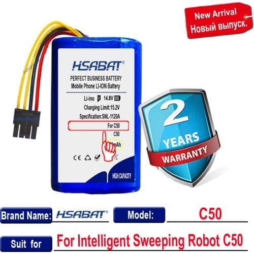 HSABAT 3800mAh Battery for 360 C50 Robot Vacuum Cleaner
