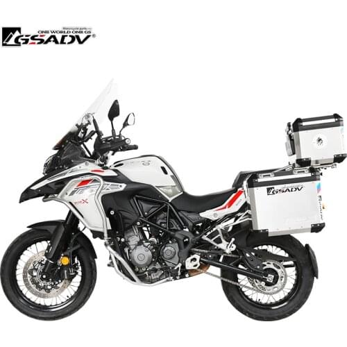 For Benelli TRK502X Aluminum Side box Motorcycle Top Box Storage Case Suitcase Steel Bracket