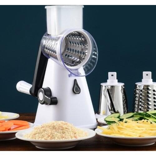 Drum Vegetable Cutter Multi-function Vegetable Cutter Grater Shredded Slicer Milling Brush Grater Kitchen Artifact