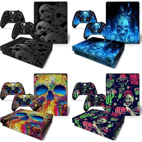 Skull design For X BOX ONE X console sticker for X BOX ONE X vinyl sticker for xbox one X skin sticker