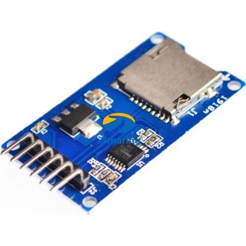 Mini TF card reader module SPI interfaces with level converter chip for arduino accessory for diy toy car