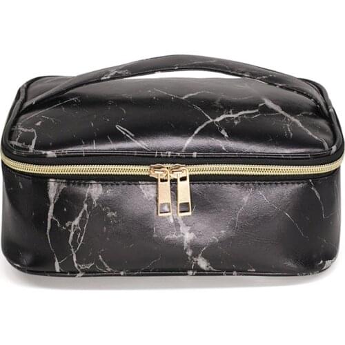 Cosmetic Bag Women Makeup Organizer Case Toiletry Bag Zipper Shower Large Storage Box Portable Tote Female Travel Make Up Bag Pu