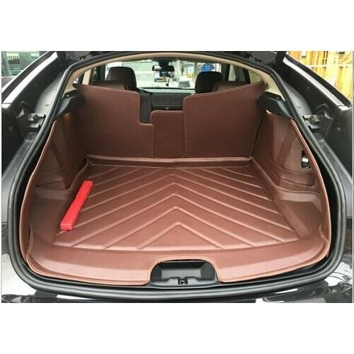 Wholy surrounded full set Special car trunk mats for 5 Series GT F07 2015-2011 waterproof Easy to clean boot carpets