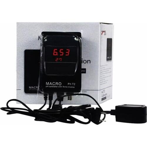 Macro Aqua PH Controller With A Temperature pH Monitor w/Probe BNC Connector Auto Calibration
