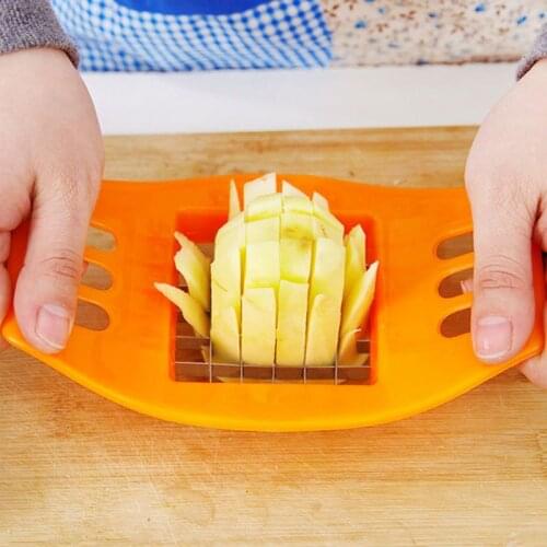 Stainless Steel Vegetable Potato Slicer Cutter Chopper Chips Making Tool Potato Cutting Fries Tool Kitchen Accessories