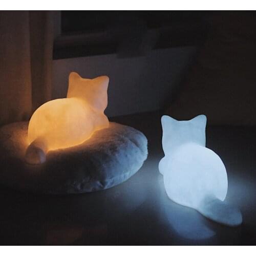 1pcs Battery Powered Night Light Cartoon Cat Style Lamp Decoration Cosplay Accessories Valentines Day Birthday Gift Home Decor
