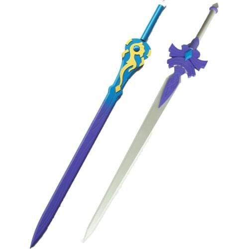 New Game Genshin Impact Cosplay Props Project Keqing Cosplay Sword PVC Weapons for Halloween Fancy Stage Performance Props