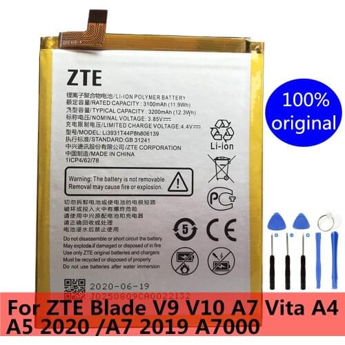 For ZTE Blade V9 V10 /V9 Vita / V10 Vita/ A7 Vita / A4 /A5 2020 / A7 2019 A7000 Original New 3200mAh Battery Li3931T44P8h806139