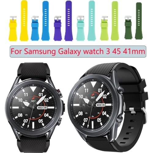 20 22mm Silicone strap For Amazfit GTR 47 42mm Smart Watch Bracelet Wrist Strap/For Huawei GT2 46 samsung Galaxy Watch 3 41 45mm