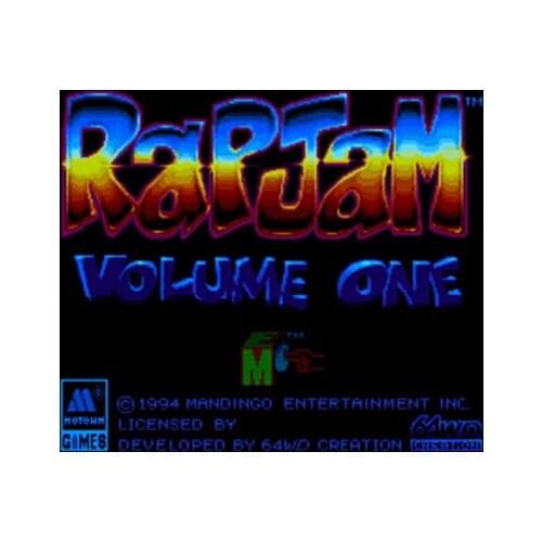 Rap Jam - Volume One NTSC Version 16 Bit 46 Pin Big Gray Game Card For USA Game Players