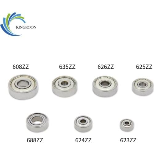 10PCS ABEC-5 Flange Ball Bearing 608zz 623zz 624zz 625zz 635zz 626zz 688zz 3D Printers Parts Deep Groove Flanged Pulley Wheel